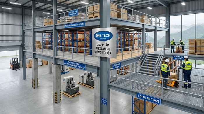 Báo giá kệ sàn mezzanine Lào Cai theo diện tích và tải trọng