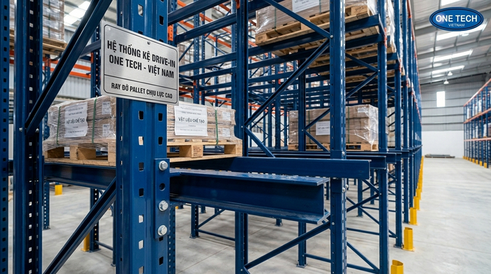Ray đỡ pallet kệ drive in công nghiệp Ray đỡ pallet của kệ drive in công nghiệp tại Lào Cai