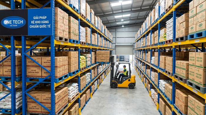 Kệ Selective pallet Lào Cai Kệ Selective pallet cho kho nhiều mã hàng tại Lào Cai