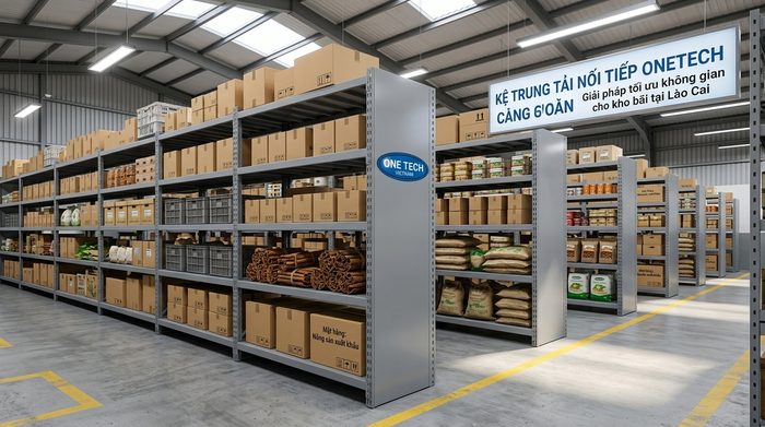 Kệ trung tải nối tiếp tối ưu diện tích kho Kệ trung tải nối tiếp giúp tối ưu diện tích kho tại Lào Cai