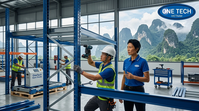 Quy trình triển khai kệ Radio Shuttle Lào Cai Quy trình lắp đặt kệ Radio Shuttle tại Lào Cai