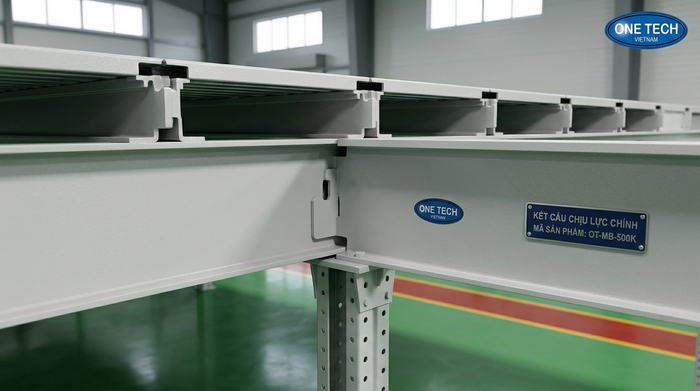 Thanh beam chính và beam phụ kệ sàn mezzanine