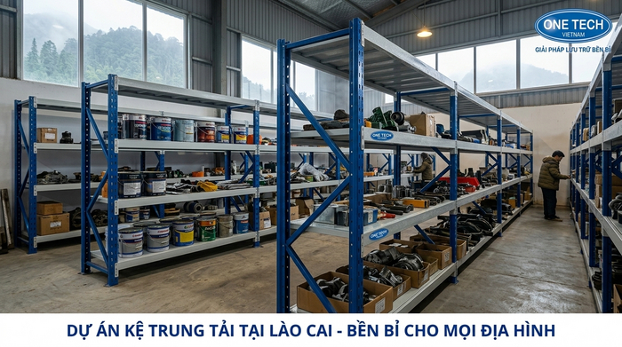 Thiết kế kho kệ trung tải vùng cao Lào Cai Thiết kế kho dùng kệ trung tải trong điều kiện vùng cao Lào Cai