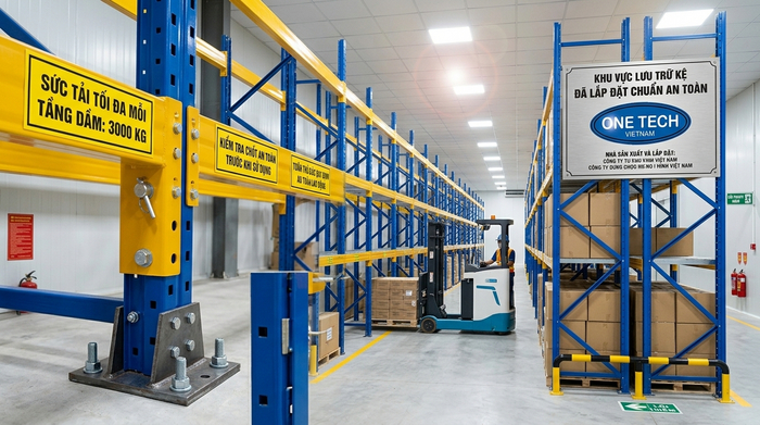 An toàn tải trọng kệ kho thông minh Lào Cai An toàn tải trọng khi lắp đặt kệ kho thông minh Lào Cai cho kho pallet