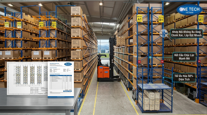 Báo giá kệ công nghiệp Narrow Aisle Lào Cai Báo giá kệ công nghiệp Narrow Aisle tại Lào Cai theo bản vẽ kho