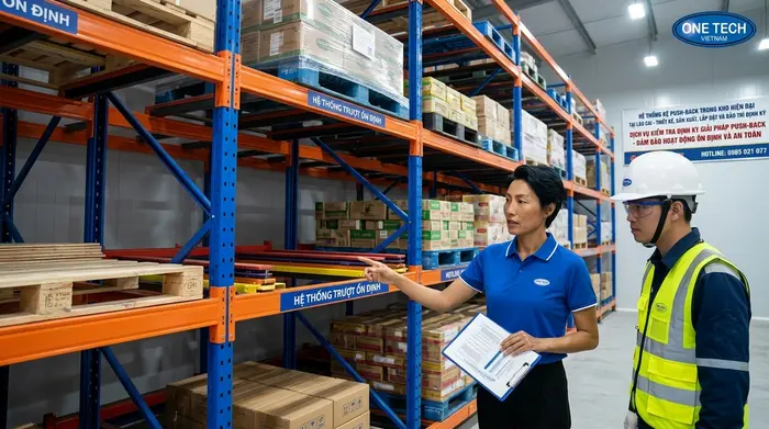 Bảo trì ray trượt và khung kệ push back Lào Cai định kỳ