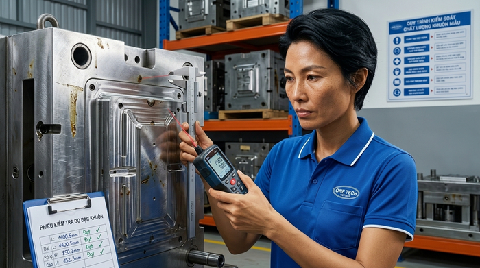 Đo đạc kích thước khuôn trước khi thiết kế Kệ Khuôn Lào Cai