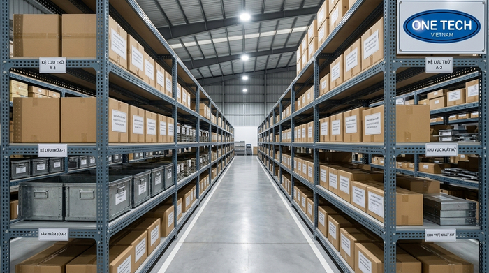 Dự án kệ sắt v lỗ do OneTech triển khai