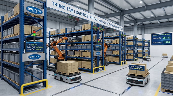 Hệ thống quản lý kho tự động Lào Cai Hệ thống quản lý kho tự động kết hợp kệ kho thông minh Lào Cai