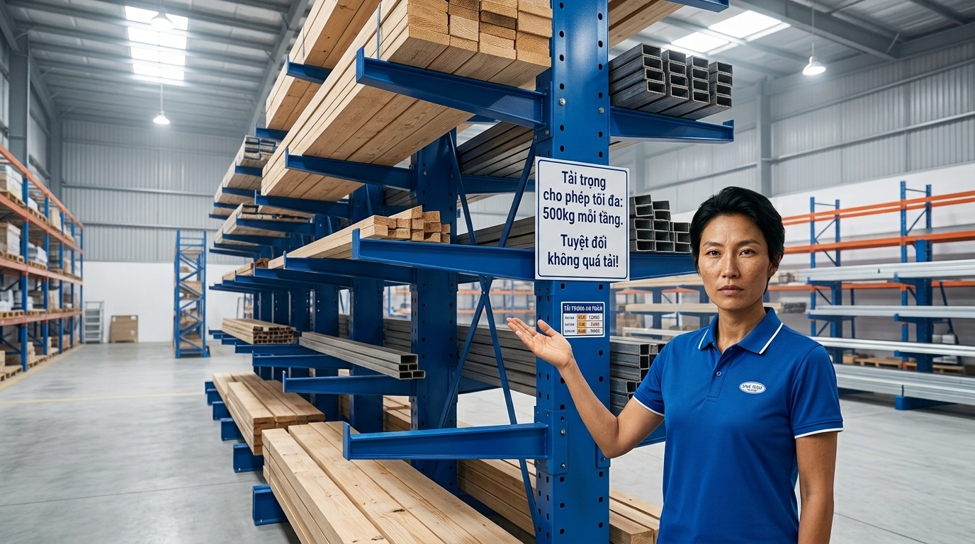 Hướng dẫn sử dụng kệ tay đỡ an toàn Hướng dẫn sử dụng kệ tay đỡ an toàn trong kho