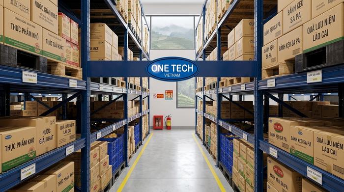 Kệ kho pallet hỗ trợ siêu thị mini và shop lưu niệm tại Sa Pa