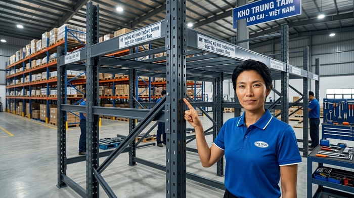 Lắp đặt kệ kho thông minh Lào Cai OneTech Lắp đặt kệ kho thông minh Lào Cai bởi Kệ kho hàng Lào Cai trực thuộc OneTech