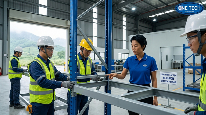 Lắp đặt Kệ Khuôn Lào Cai tại công trình kho xưởng