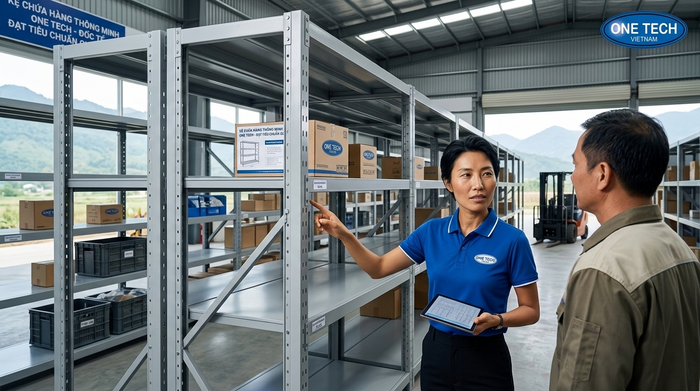 Nghiệm thu bàn giao kệ kho thông minh Lào Cai Nghiệm thu và bàn giao hệ thống kệ kho thông minh Lào Cai sau lắp đặt