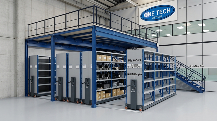 Kệ Mobile Rack tiết kiệm diện tích Hệ thống kệ di động Mobile Rack