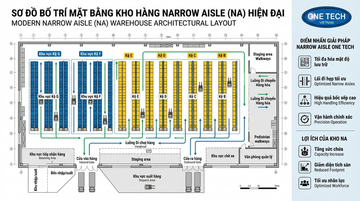 Sơ đồ bố trí kho Narrow Aisle Lào Cai Sơ đồ bố trí kho Narrow Aisle tại Lào Cai