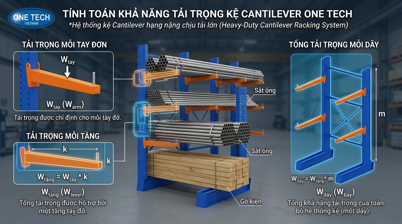 Tải trọng kệ tay đỡ Lào Cai Tính tải trọng kệ tay đỡ theo từng tầng hàng