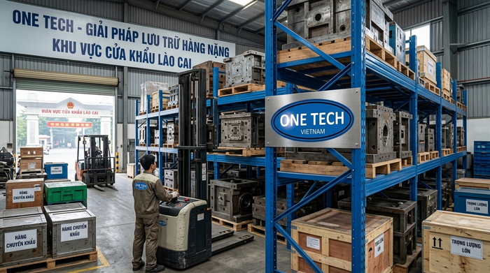 Ứng dụng Kệ Khuôn Lào Cai tại kho trung chuyển gần cửa khẩu