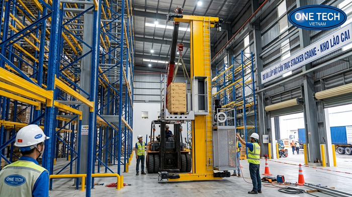 Vận chuyển lắp đặt Stacker-Crane Lào Cai Vận chuyển và lắp đặt Stacker-Crane tại kho Lào Cai