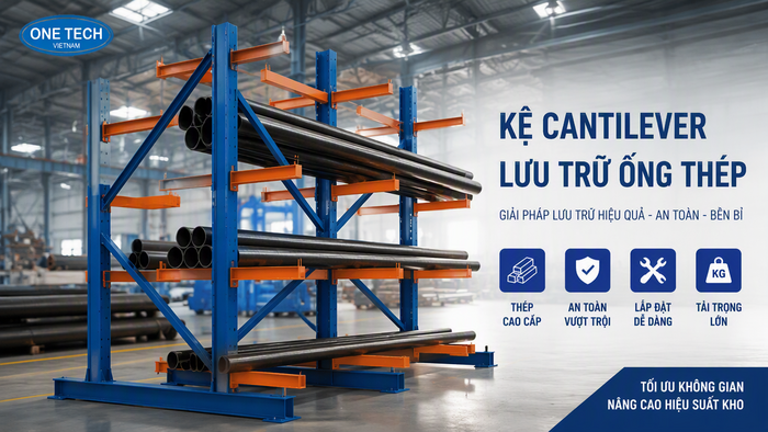 Cấu tạo kệ để ống thép chịu tải Cấu tạo kệ tay đỡ để ống thép gồm trụ tay đỡ và giằng