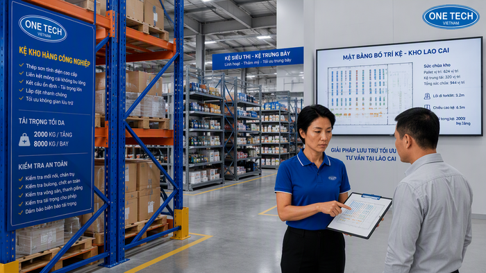 Tư vấn thiết bị nhà kho Lào Cai Liên hệ tư vấn thiết bị nhà kho Lào Cai trực thuộc OneTech
