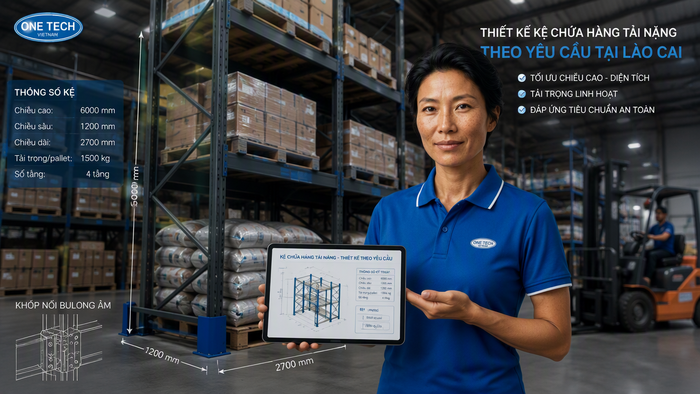 Thiết kế kệ xếp chồng theo yêu cầu tại Lào Cai Thiết kế riêng kệ xếp chồng Lào Cai theo tải trọng và kích thước kho