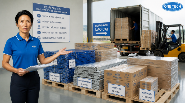 Vận chuyển kệ tới Lào Cai Vận chuyển kệ tới Lào Cai dạng tháo lắp gọn gàng