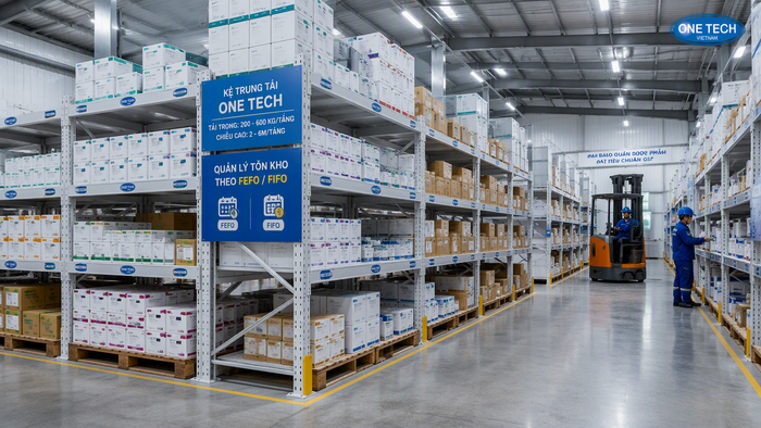 Thiết bị vận hành kho dược phẩm Xe nâng và xe lấy hàng chuyên dụng trong kho dược phẩm