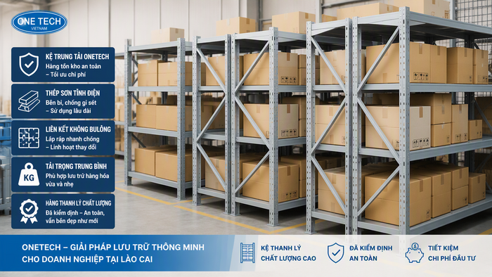 Kệ thanh lý trung tải tại Lào Cai Kệ thanh lý trung tải giá tốt cho kho hàng tại Lào Cai