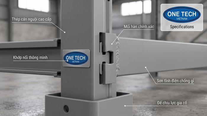 Vật liệu kệ kho FMCG chống ẩm cho khí hậu Lào Cai Vật liệu kệ kho FMCG Lào Cai sơn tĩnh điện chống oxy hóa